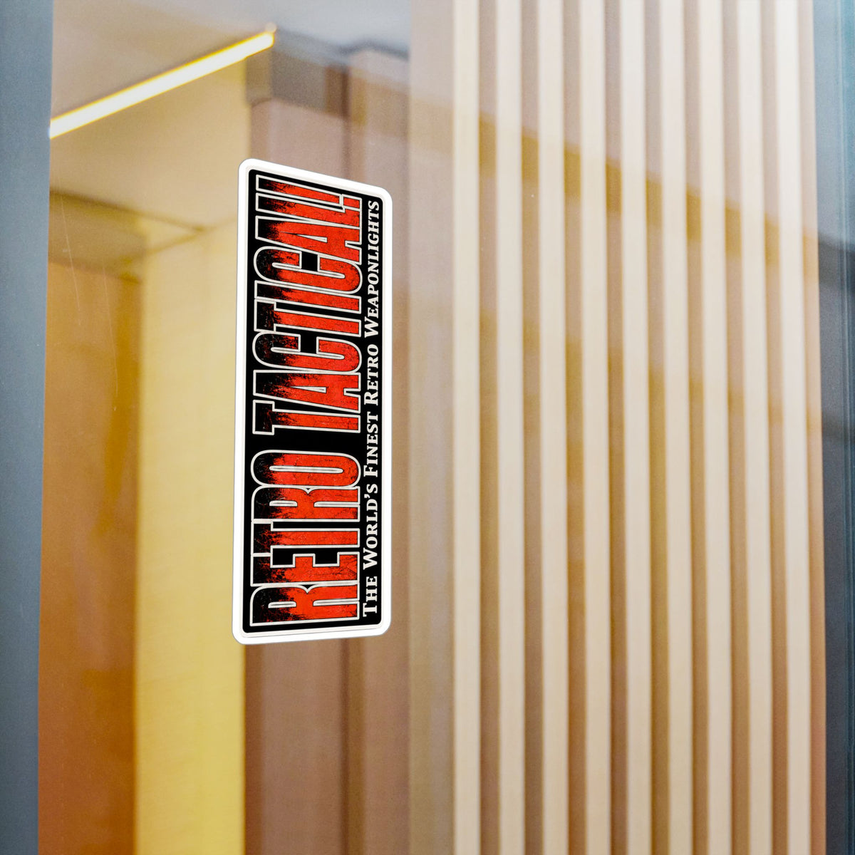 RETRO TACTICAL! Vinyl Sticker