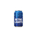 "That blue can beer company" Retro Lights Vinyl Sticker