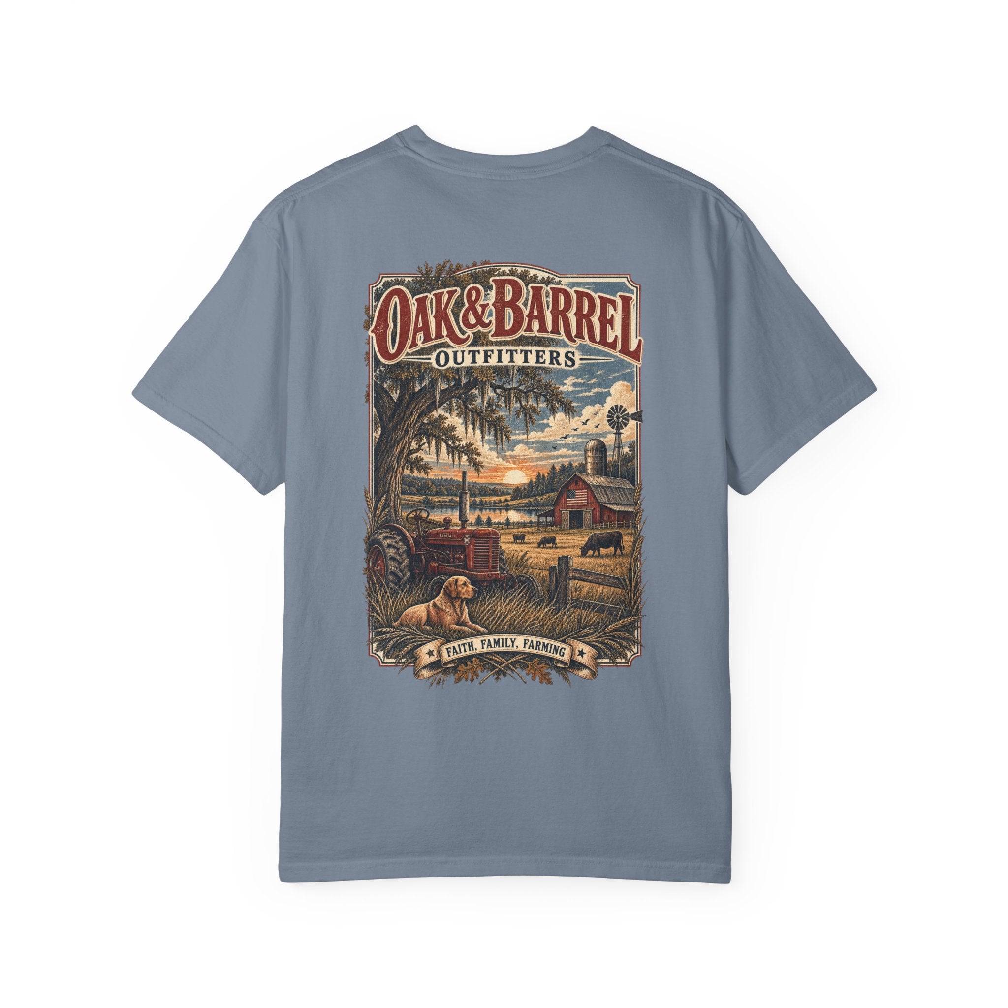 Oak & Barrel Outfitters Faith, Family, Farming T-Shirt
