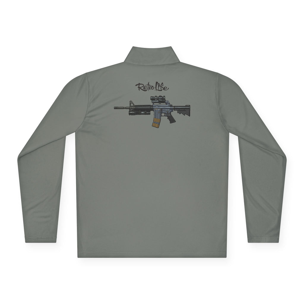 "Retro Life" Quarter-Zip