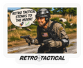 Retro Tactical Stonks to the Moon Vinyl Sticker