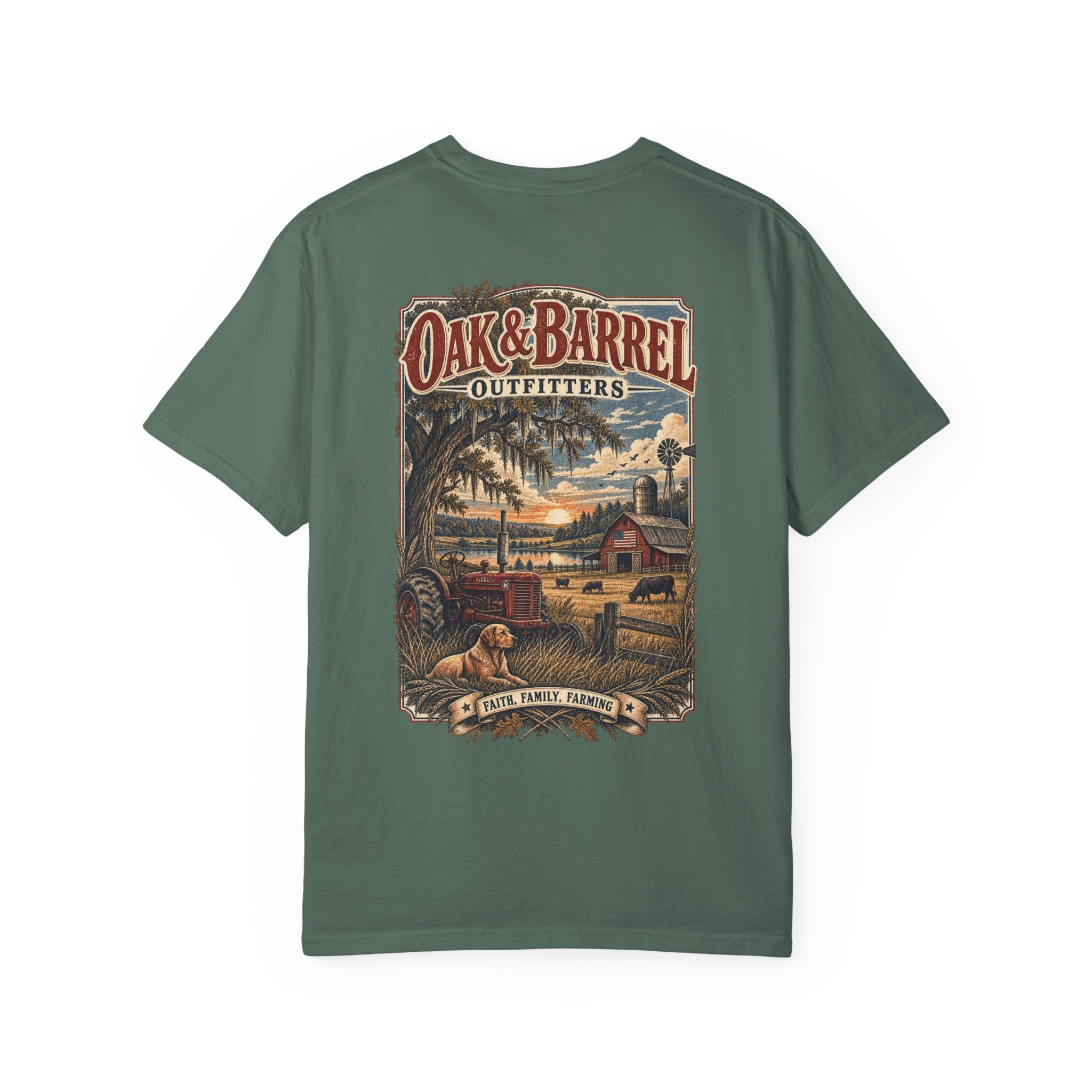 Oak & Barrel Outfitters Faith, Family, Farming T-Shirt