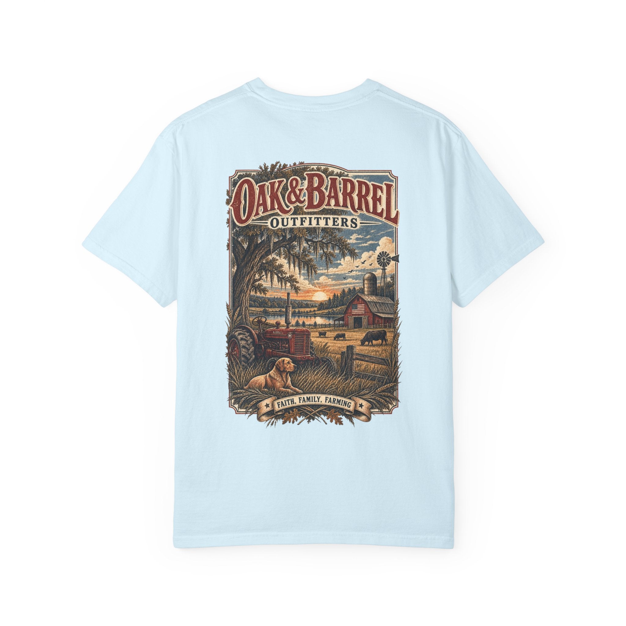 Oak & Barrel Outfitters Faith, Family, Farming T-Shirt
