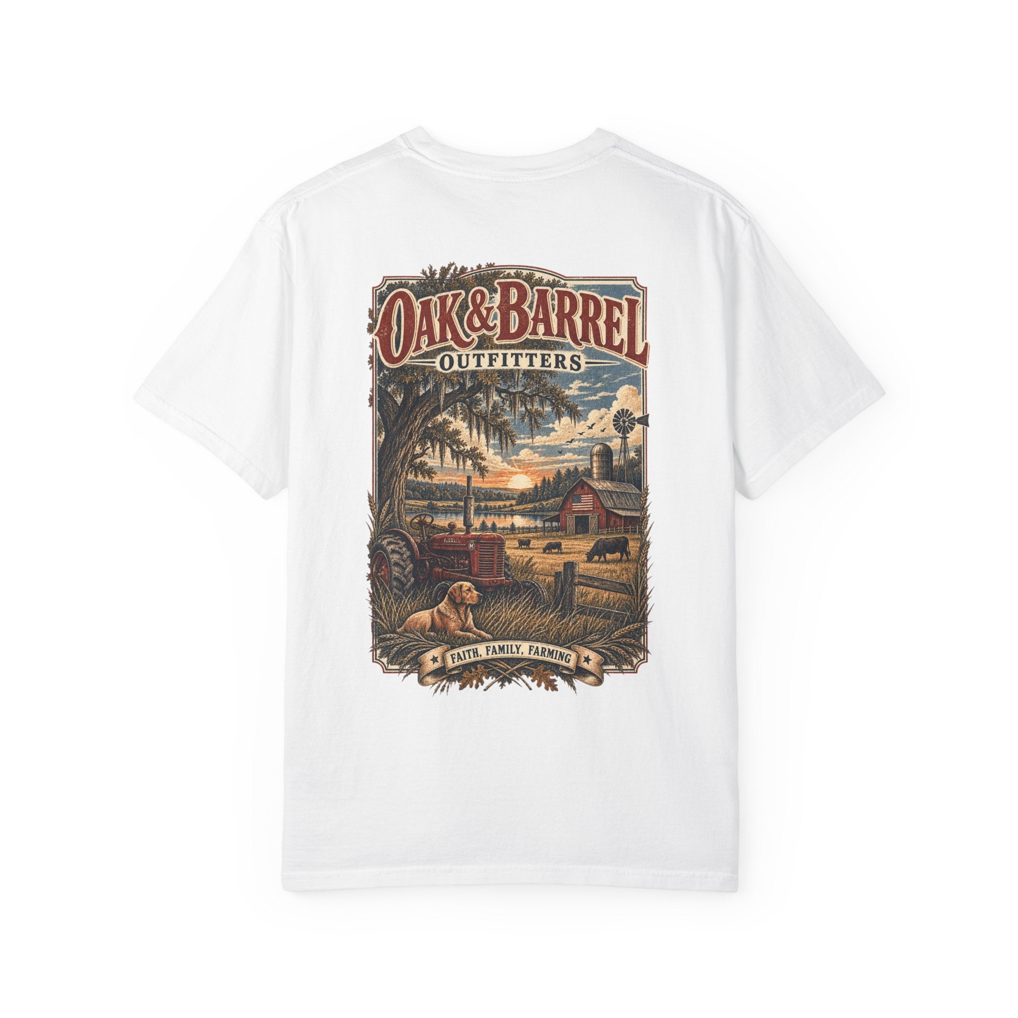 Oak & Barrel Outfitters Faith, Family, Farming T-Shirt
